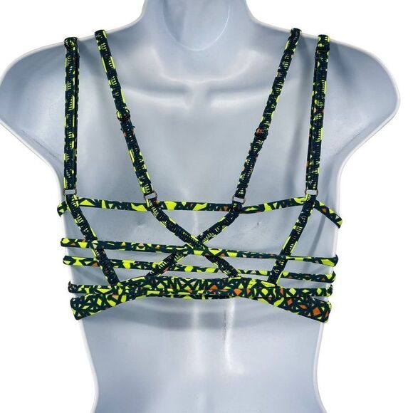 2/$30 REVOLVE Maaji Giver of Light Strappy Back Athletic Workout Sports Bra - Picture 6 of 9